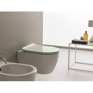 Сиденье для унитаза, Scarabeo, Moon/Glam, шг 360-505, цвет-жемчужный (Pearl)