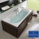 VilleroyBoch Oberon Ванна 170х75х45см., встраиваемая, слив, ножки, Quaryl, цвет: альпийский белый. UBQ170OBE2V-01