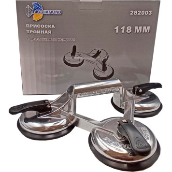 Присоска вакуумная зажимная тройная Trio-Diamond-3