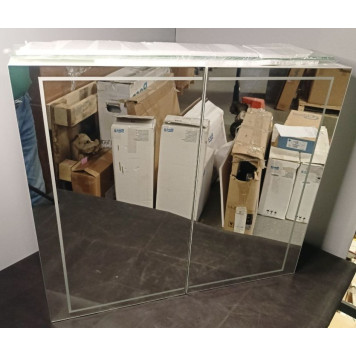 SaleAQSLX0408 Simplex Шкаф зеркальный 800х700х155 мм, LED 4000K, сенс. выключатель + регулятор, Белы SaleSLX0408_1138