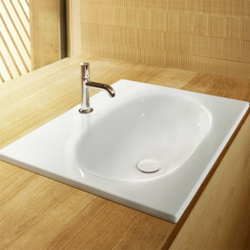 Bette COMODO Раковина встраиваемая на столешницу 60 times;49.5 times;12см, без отв., сталь, цвет: белый-3