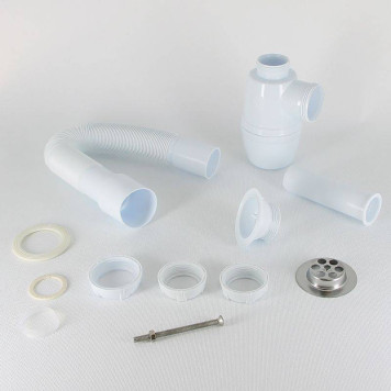 Сифон Wirquin Минор с выпуском 11/4 х 40 мм и с гофротрубой L800 мм 40 х 40/50 мм-2