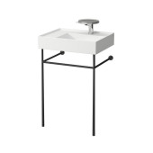 Laufen Kartell Консоль 53.5х44х79см, с раковиной на 1 отв,, напольная, Sx, покрытие LLC, цвет: черный матовый. 3.8533.5.450.000.1,  8.1033.5.000.104.1