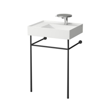 Laufen Kartell Консоль 53.5х44х79см, с раковиной на 1 отв,, напольная, Sx, покрытие LLC, цвет: черный матовый. 3.8533.5.450.000.1, 8.1033.5.000.104.1