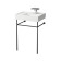 Laufen Kartell Консоль 53.5х44х79см, с раковиной на 1 отв,, напольная, Sx, покрытие LLC, цвет: черный матовый. 3.8533.5.450.000.1, 8.1033.5.000.104.1