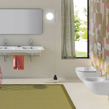 Catalano Italy Раковина двойная 125х50см, без отв., цвет: белый глянцевый. 0721270001-1