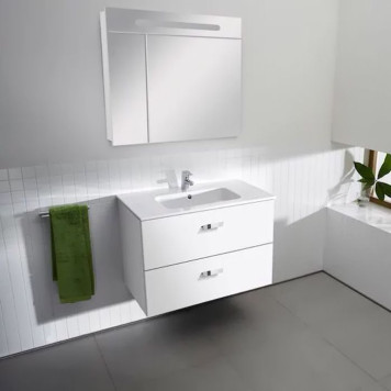 Roca Victoria Nord Зеркальный шкаф 60x81см., DX, с LED-подсветкой сверху, цвет: белый. Z.RU90.0.003.0-2