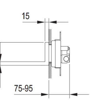 Fantini Acquadolce Внутренняя часть многофункционального верхнего душа L011B. 69 00 L003A-1