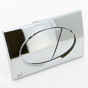 Кнопка смыва Alcaplast M71 пластик xром