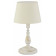Настольная лампа декоративная ADILUX Roksana White 18538
