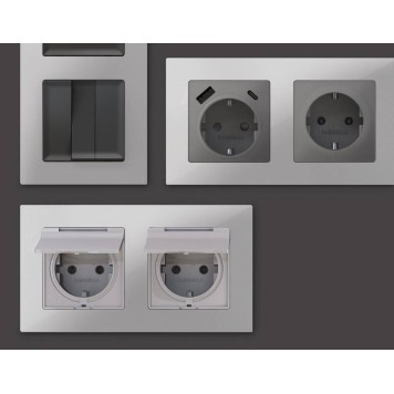 Рамка на 3 поста Ambrella Volt Techno AF220403-1