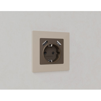 Рамка на 1 пост Ambrella Volt Qubi AF250361-1