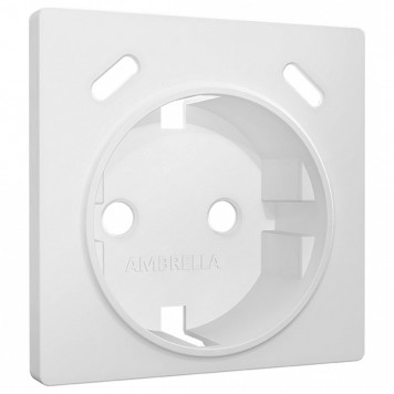 Накладка для розетки с заземлением и со шторками и 2хUSB type С Ambrella Volt ALFA AP1305
