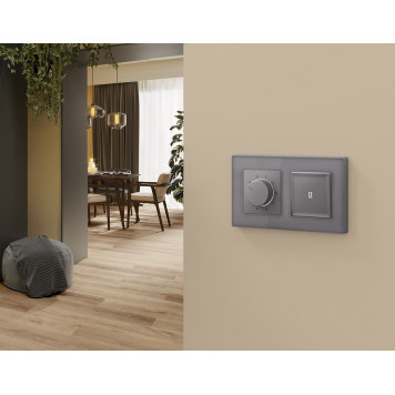 Терморегулятор электромеханический для теплого пола без рамки Ambrella Volt ALFA MA505710-1