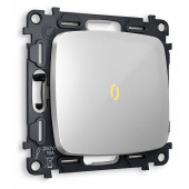 Выключатель проходной одноклавишный с подсветкой без рамки Ambrella Volt Quant MO402030