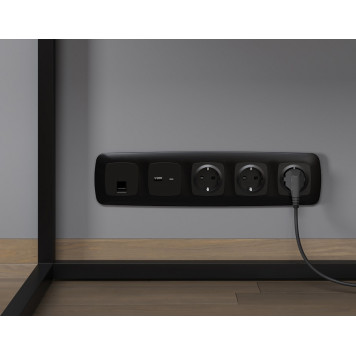 Розетка Ethernet RJ-45 и со шторками, без рамки Ambrella Volt OMEGA MO812005-2