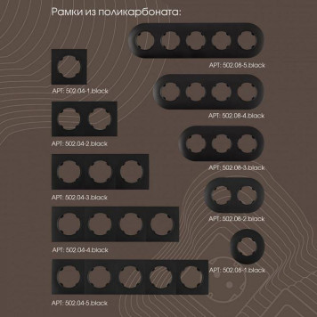 Розетка Ethernet RJ-45 без рамки Arte Milano am-202 202.45-1.black-3