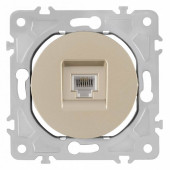 Розетка Ethernet RJ-45 без рамки Arte Milano am-202 202.45-1.shampan