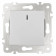 Выключатель проходной одноклавишный с подсветкой без рамки Arte Milano 203 203.33-1.silver