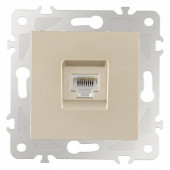 Розетка Ethernet RJ-45 без рамки Arte Milano am-203 203.45-1.shampan