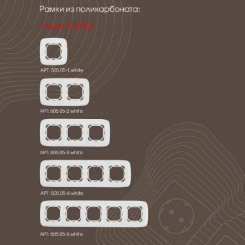 Кнопка звонка без рамки Arte Milano 205 205.36-1.white-3