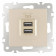 Розетка USB, без рамки Arte Milano am-206 206.46-1.shampan
