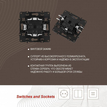 Розетка с заземлением и со шторкой, без рамки Arte Milano am-217 217.40-1.white-3