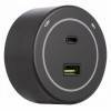 Розетка USB и type C на треке Arte Milano Am-track-sockets-39 399732TS/USB-Type-C Black