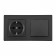 Блок с розеткой и выключателем Arte Milano SET06-2 SET06-2-30-1-40-1 black