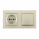 Блок с розеткой и выключателем Arte Milano SET06-2 SET06-2-30-1-40-1 shampan