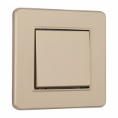 Выключатель одноклавишный Arte Milano SET16-1 SET16-1-30-1 shampan