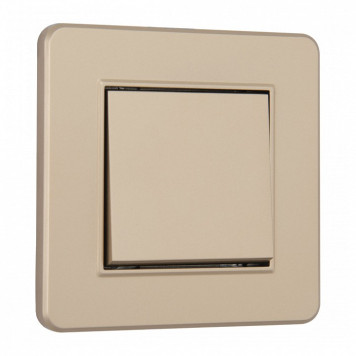 Выключатель одноклавишный Arte Milano SET16-1 SET16-1-30-1 shampan