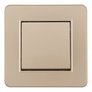 Выключатель одноклавишный Arte Milano SET16-1 SET16-1-30-1 shampan-1