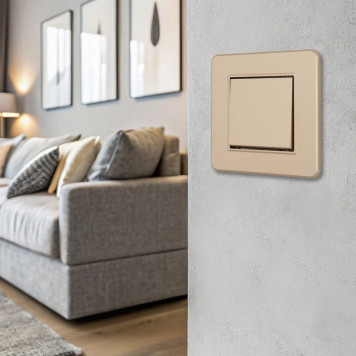 Выключатель одноклавишный Arte Milano SET16-1 SET16-1-30-1 shampan-2