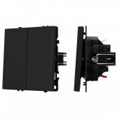 Выключатель двухклавишный без рамки Arlight SWT 054252