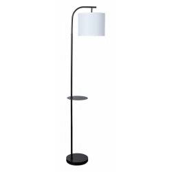 Торшер с подсветкой Arte Lamp Connor A4053PN-1BK