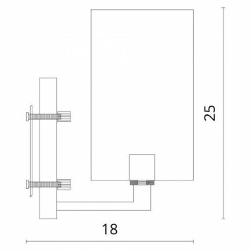 Бра Divinare Porta 5933/01 AP-1-2