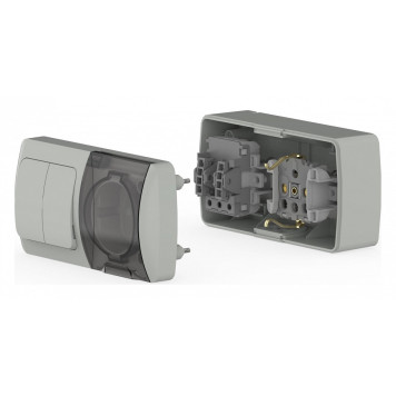 Блок с розеткой и выключателем Elbi Eleсtriс Eva 554-011500-922-1