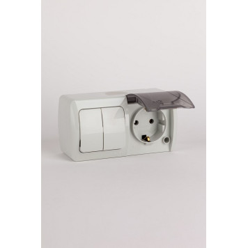 Блок с розеткой и выключателем Elbi Eleсtriс Eva 554-011500-922-5