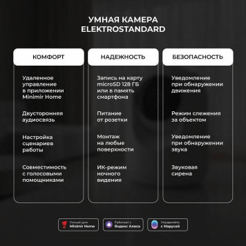 Видеокамера безопасности Elektrostandard WF a069149-7