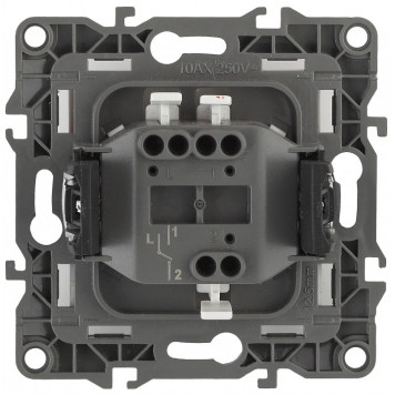 Выключатель одноклавишный без рамки Эра Эра 12 12-1101-01-1