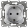 Розетка с заземлением и со шторкой, без рамки Эра Эра 12 12-2102-03