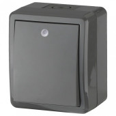 Выключатель одноклавишный с подсветкой Эра Эра Эксперт 11-1402-03