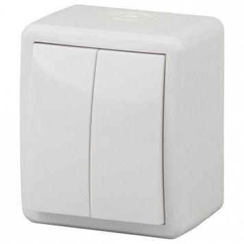 Выключатель двухклавишный Эра Эра Эксперт 11-1404-01