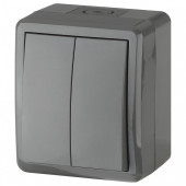 Выключатель двухклавишный Эра Эра Эксперт 11-1404-03