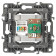 ТВ-розетка и розетка Ethernet RJ-45 без рамки Эра Эра 12 12-3110-04