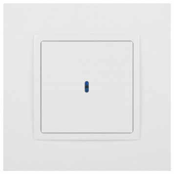 Выключатель одноклавишный с подсветкой без рамки Эра Эра Elegance 14-1102-01-1
