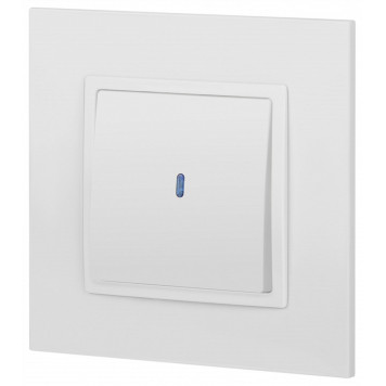 Выключатель одноклавишный с подсветкой без рамки Эра Эра Elegance 14-1102-01-3