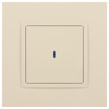 Выключатель одноклавишный с подсветкой без рамки Эра Эра Elegance 14-1102-02-1