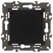 Розетка с заземлением и со шторкой, без рамки с крышкой Эра Эра Elegance 14-2103-05